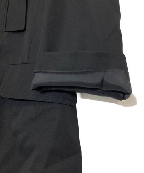 YOHJI YAMAMOTO（ヨウジヤマモト）YOHJI YAMAMOTO (ヨウジヤマモト) ウールギャバ Pコート ブラック サイズ:2の古着・服飾アイテム