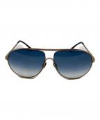TOM FORDトムフォード）の古着「ティアドロップサングラス」｜ゴールド×ブラウン