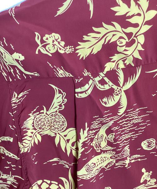 Sun Surf（サンサーフ）Sun Surf (サンサーフ) RAYON HAWAIIAN SHIRT レッド×イエロー サイズ:Mの古着・服飾アイテム