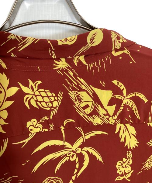 Sun Surf（サンサーフ）Sun Surf (サンサーフ) RAYON HAWAIIAN SHIRT レッド×イエロー サイズ:Mの古着・服飾アイテム