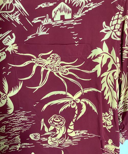 Sun Surf（サンサーフ）Sun Surf (サンサーフ) RAYON HAWAIIAN SHIRT レッド×イエロー サイズ:Mの古着・服飾アイテム