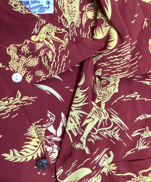 Sun Surf（サンサーフ）Sun Surf (サンサーフ) RAYON HAWAIIAN SHIRT レッド×イエロー サイズ:Mの古着・服飾アイテム