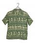 Sun Surf（サンサーフ）の古着「RAYON HAWAIIAN SHIRT」｜ベージュ×グリーン
