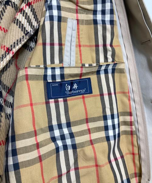 Burberry's（バーバリーズ）Burberry's (バーバリーズ) 裏地ノバチェックライナー付ステンカラーコート ベージュ サイズ:-の古着・服飾アイテム