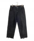 Levi's SILVER TABリーバイス シルバータブ）の古着「BAGGY FIT デニムパンツ」｜ブラック