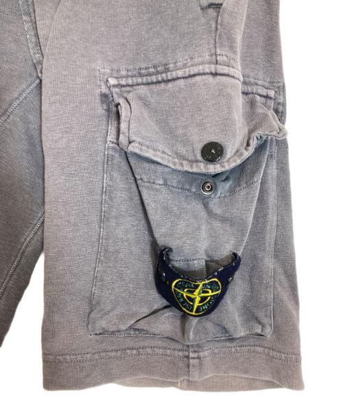 STONE ISLAND（ストーンアイランド）STONE ISLAND (ストーンアイランド) ガーメントダイスウェットショーツ グレー サイズ:Sの古着・服飾アイテム