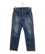 A.PRESSEアプレッセ）の古着「Washed Denim Pants」｜インディゴ
