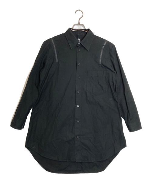 GROUND Y（グラウンドワイ）GROUND Y (グラウンドワイ) Zipper Shirt ブラック サイズ:1の古着・服飾アイテム