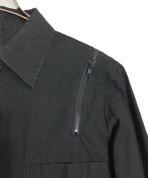 GROUND Y（グラウンドワイ）GROUND Y (グラウンドワイ) Zipper Shirt ブラック サイズ:1の古着・服飾アイテム