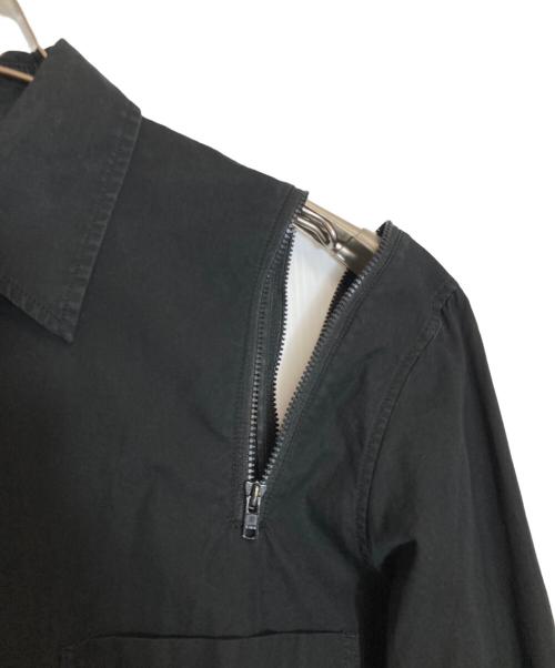 GROUND Y（グラウンドワイ）GROUND Y (グラウンドワイ) Zipper Shirt ブラック サイズ:1の古着・服飾アイテム