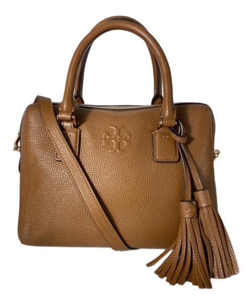 TORY BURCH（トリーバーチ）TORY BURCH (トリーバーチ) THEA MINI WEB SATCHEL 2WAYショルダーバッグ ブラウンの古着・服飾アイテム