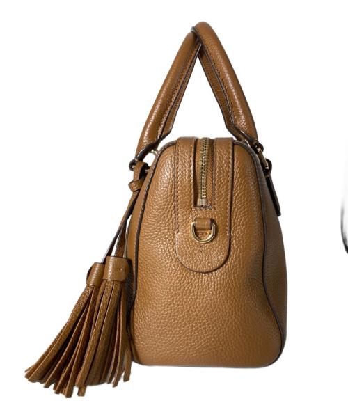 TORY BURCH（トリーバーチ）TORY BURCH (トリーバーチ) THEA MINI WEB SATCHEL 2WAYショルダーバッグ ブラウンの古着・服飾アイテム