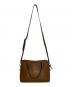 TORY BURCH (トリーバーチ) THEA MINI WEB SATCHEL 2WAYショルダーバッグ ブラウン：25000円