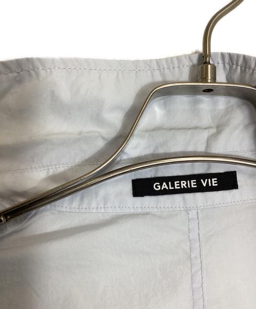 GALERIE VIE（ギャルリーヴィー）GALERIE VIE (ギャルリーヴィー) クリスプライトコットンシャツブルゾン スカイブルー サイズ:Freeの古着・服飾アイテム