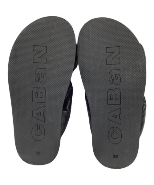 CABAN（キャバン）CABaN (キャバン) ノットサンダル ブラック サイズ:38の古着・服飾アイテム