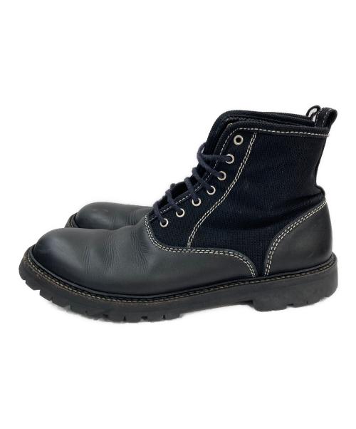 COMME des GARCONS HOMME（コムデギャルソン オム）COMME des GARCONS HOMME (コムデギャルソン オム) 切替コンバットブーツ ブラック サイズ:26.5の古着・服飾アイテム