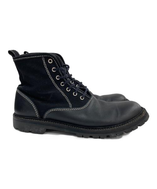 COMME des GARCONS HOMME（コムデギャルソン オム）COMME des GARCONS HOMME (コムデギャルソン オム) 切替コンバットブーツ ブラック サイズ:26.5の古着・服飾アイテム