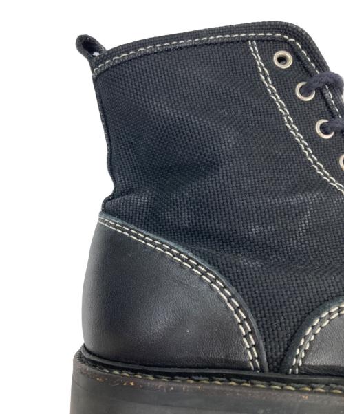 COMME des GARCONS HOMME（コムデギャルソン オム）COMME des GARCONS HOMME (コムデギャルソン オム) 切替コンバットブーツ ブラック サイズ:26.5の古着・服飾アイテム