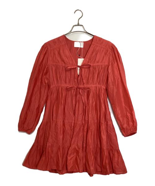 merlette（マーレット）Merlette (マーレット) LASSE DRESS レッド サイズ:XSの古着・服飾アイテム