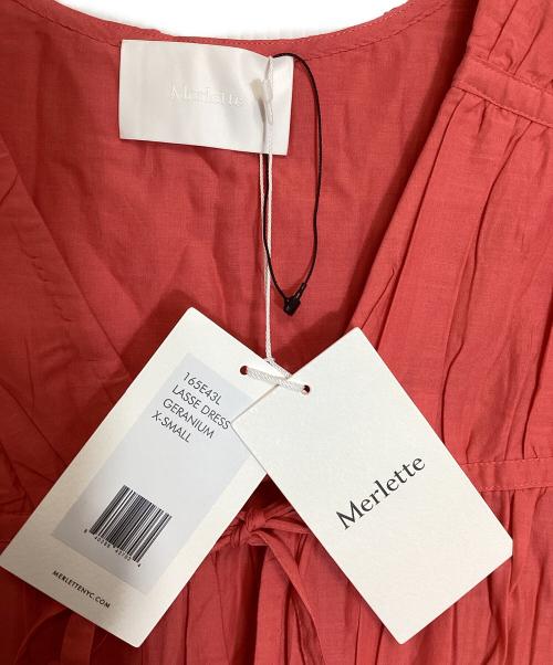 merlette（マーレット）Merlette (マーレット) LASSE DRESS レッド サイズ:XSの古着・服飾アイテム