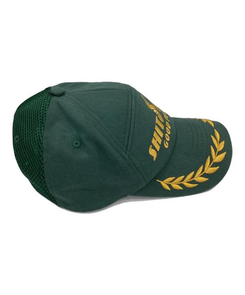 Growthring&Supply GRS（グロースリング・アンド・サプライ）Growthring&Supply GRS (グロースリング・アンド・サプライ) SHIT YEAR GOOD PEOPLE” RACING CAP グリーンの古着・服飾アイテム
