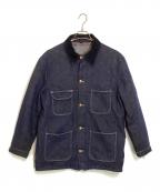 BLUE BELLブルーベル）の古着「70S 裏地ブランケット カバーオール」｜ネイビー