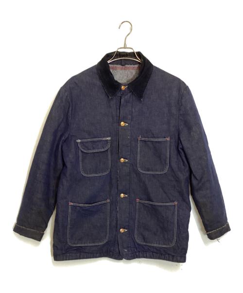 BLUE BELL（ブルーベル）BLUE BELL (ブルーベル) 70S 裏地ブランケット カバーオール ネイビー サイズ:SIZE 42の古着・服飾アイテム