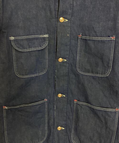 BLUE BELL（ブルーベル）BLUE BELL (ブルーベル) 70S 裏地ブランケット カバーオール ネイビー サイズ:SIZE 42の古着・服飾アイテム