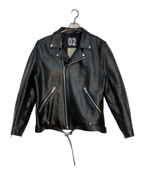 Liugoo Leathers（リューグーレザーズ）Liugoo Leathers (リューグーレザーズ) 裏地シルク VALLET 02ライダースジャケット ブラック サイズ:XLの古着・服飾アイテム