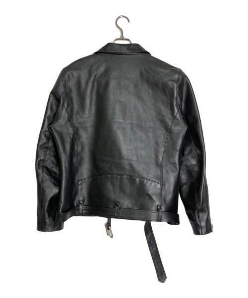 Liugoo Leathers（リューグーレザーズ）Liugoo Leathers (リューグーレザーズ) 裏地シルク VALLET 02ライダースジャケット ブラック サイズ:XLの古着・服飾アイテム