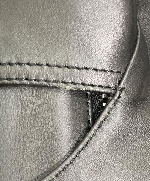 Liugoo Leathers（リューグーレザーズ）Liugoo Leathers (リューグーレザーズ) 裏地シルク VALLET 02ライダースジャケット ブラック サイズ:XLの古着・服飾アイテム