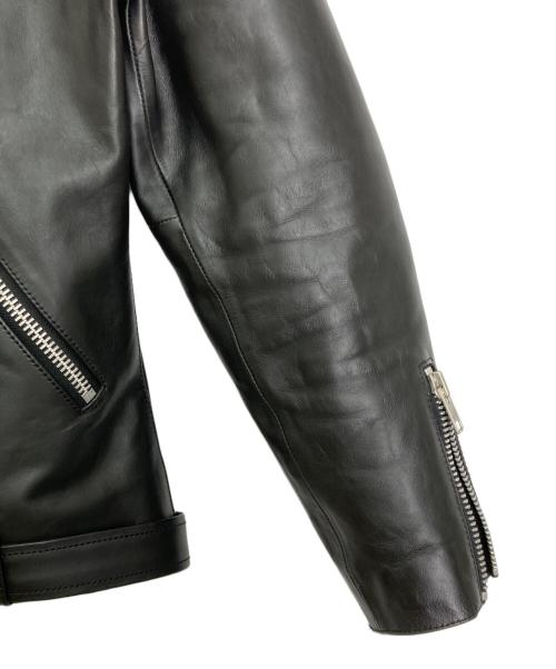 Liugoo Leathers（リューグーレザーズ）Liugoo Leathers (リューグーレザーズ) 裏地シルク VALLET 02ライダースジャケット ブラック サイズ:XLの古着・服飾アイテム