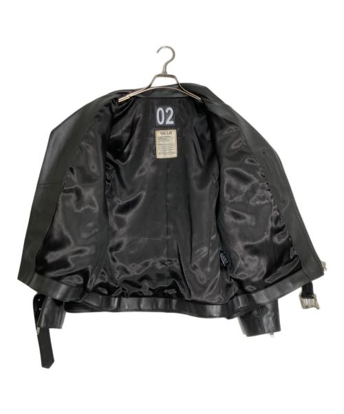 Liugoo Leathers（リューグーレザーズ）Liugoo Leathers (リューグーレザーズ) 裏地シルク VALLET 02ライダースジャケット ブラック サイズ:XLの古着・服飾アイテム