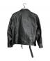 Liugoo Leathers (リューグーレザーズ) 裏地シルク VALLET 02ライダースジャケット ブラック サイズ:XL：20000円