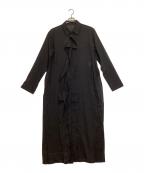Yohji Yamamoto FEMMEヨウジヤマモトファム）の古着「ピンタックシャツドレス」｜ブラック