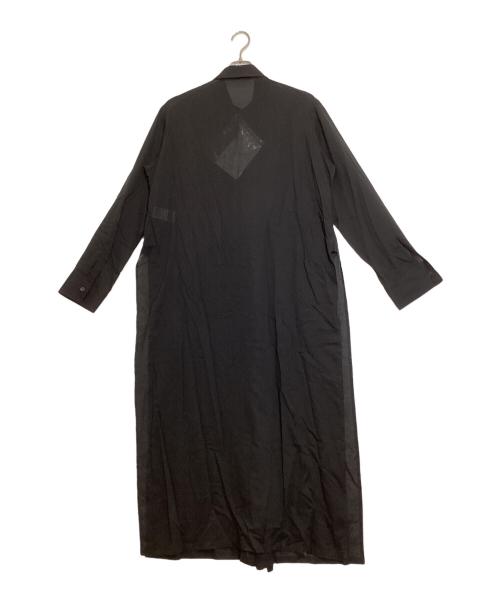 Yohji Yamamoto FEMME（ヨウジヤマモトファム）Yohji Yamamoto femme (ヨウジヤマモトファム) ピンタックシャツドレス ブラック サイズ:3の古着・服飾アイテム