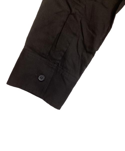 Yohji Yamamoto FEMME（ヨウジヤマモトファム）Yohji Yamamoto femme (ヨウジヤマモトファム) ピンタックシャツドレス ブラック サイズ:3の古着・服飾アイテム