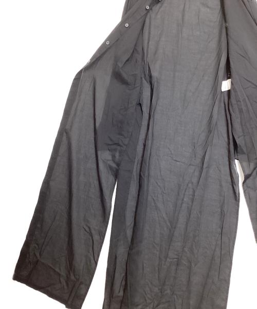 Yohji Yamamoto FEMME（ヨウジヤマモトファム）Yohji Yamamoto femme (ヨウジヤマモトファム) ピンタックシャツドレス ブラック サイズ:3の古着・服飾アイテム