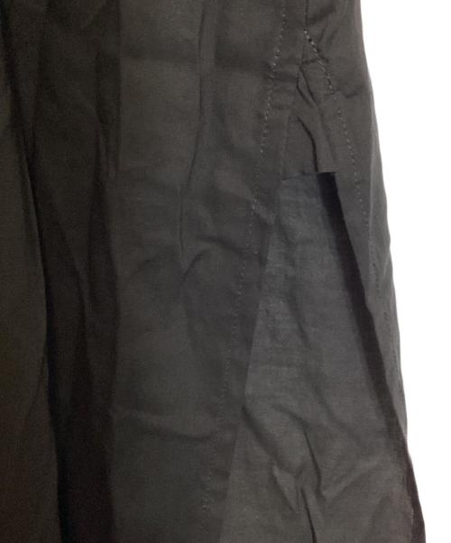 Yohji Yamamoto FEMME（ヨウジヤマモトファム）Yohji Yamamoto femme (ヨウジヤマモトファム) ピンタックシャツドレス ブラック サイズ:3の古着・服飾アイテム