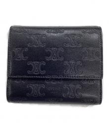 CELINE（セリーヌ）の古着「トリフォールドウォレット」｜ブラック