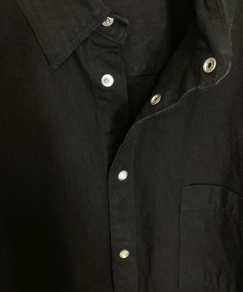 gold（ゴールド）gold (ゴールド) 10.5oz JELT DENIM BIG WESTERN SHIRT ブラック サイズ:Mの古着・服飾アイテム