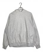 BLURHMSブラームス）の古着「Soft&Hard Sweat Hoodie P/O Big」｜ライトグレー