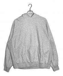 BLURHMS（ブラームス）の古着「Soft&Hard Sweat Hoodie P/O Big」｜ライトグレー