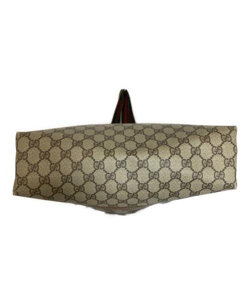 GUCCI（グッチ）GUCCI (グッチ) GGWEBトートバッグ ブラウンの古着・服飾アイテム