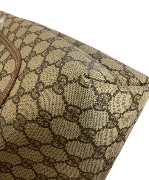 GUCCI（グッチ）GUCCI (グッチ) GGWEBトートバッグ ブラウンの古着・服飾アイテム