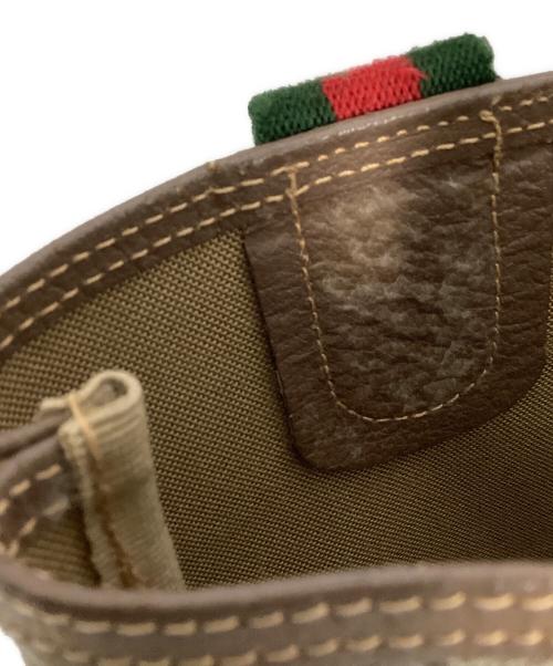 GUCCI（グッチ）GUCCI (グッチ) GGWEBトートバッグ ブラウンの古着・服飾アイテム