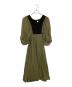 Ameri（アメリ）の古着「GEOMETRIC RHOMBUS DRESS」｜イエロー×ブラック
