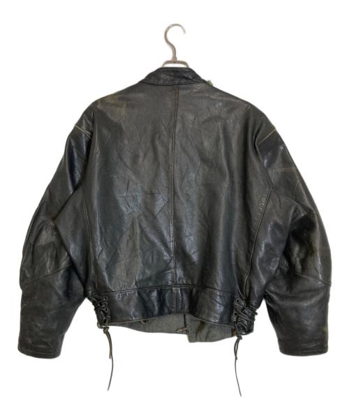 VINTAGE MILITARY（ヴィンテージ ミリタリー）VINTAGE MILITARY (ヴィンテージ ミリタリー) モーターサイクルジャケット ブラック サイズ:48の古着・服飾アイテム