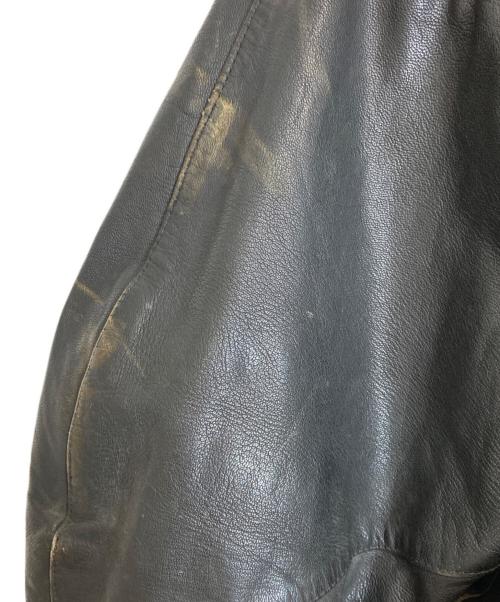 VINTAGE MILITARY（ヴィンテージ ミリタリー）VINTAGE MILITARY (ヴィンテージ ミリタリー) モーターサイクルジャケット ブラック サイズ:48の古着・服飾アイテム