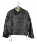 VINTAGE MILITARY（ヴィンテージ ミリタリー）の古着「レザーモーターサイクルジャケット」｜ブラック